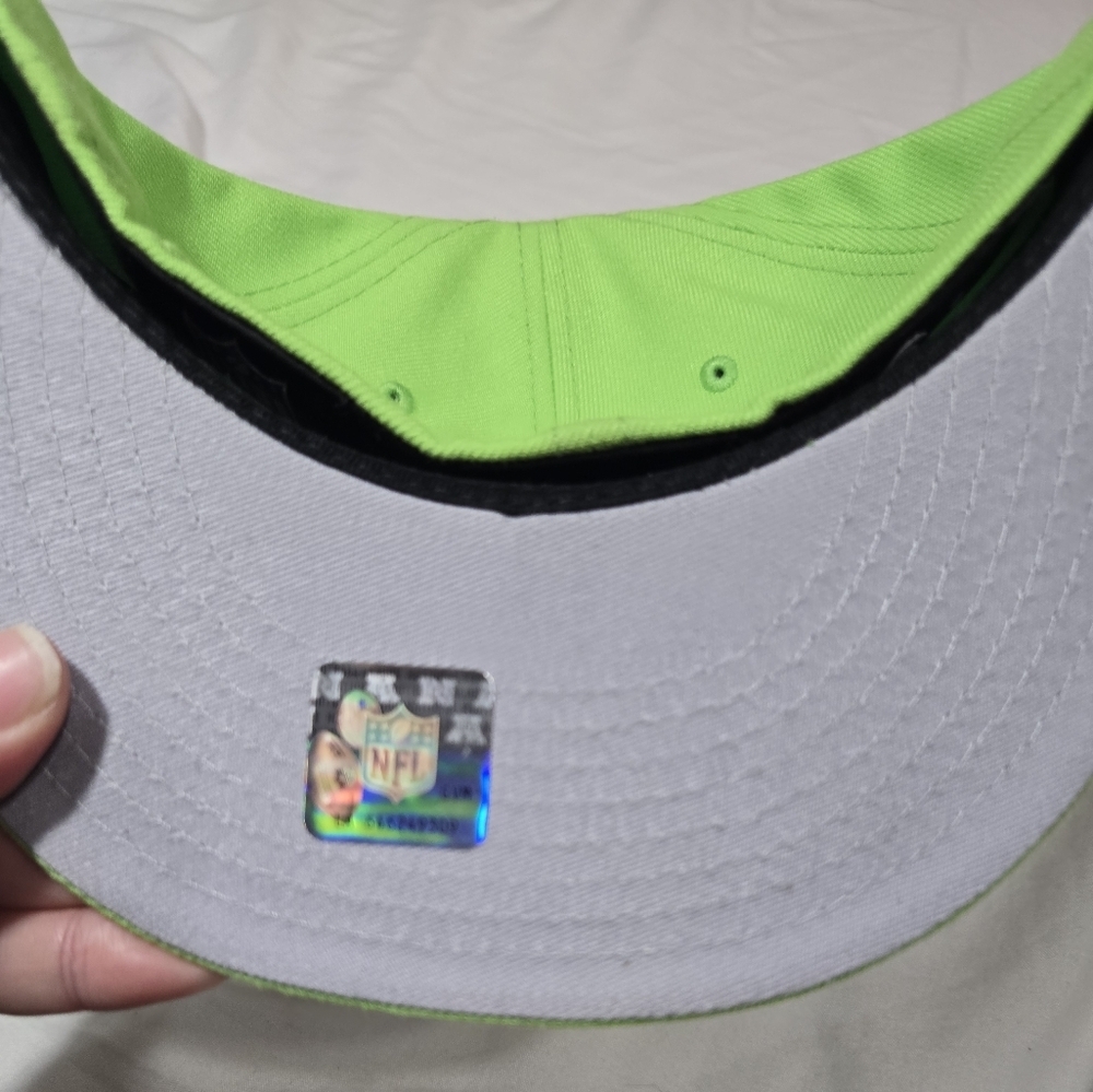 Seattle Seahawks New Era Kickoff Fitted Hat New Sz 6 7/8 - Picture 4 of 10